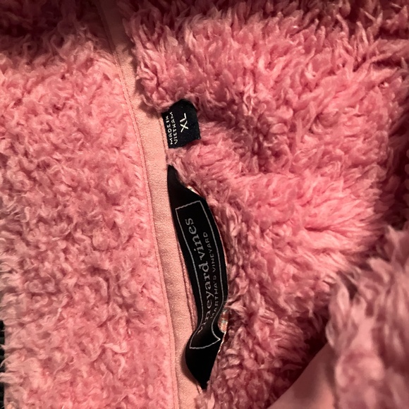 Vineyard Vines pink fleece quarter zip XL - Picture 4 of 11